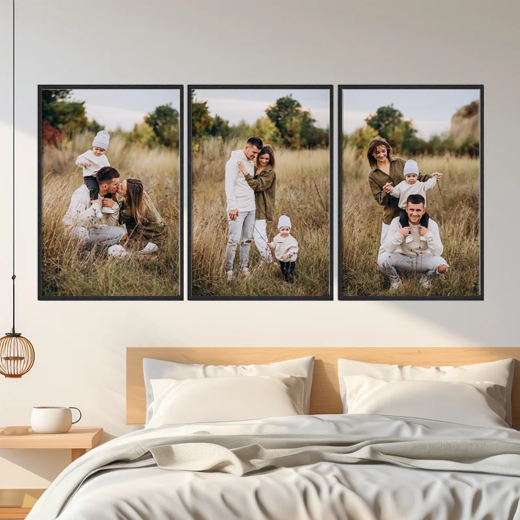 3 cuadros con 3 fotos o una sola